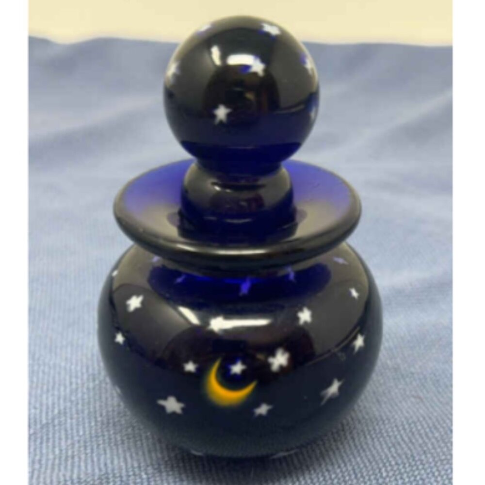David Salazar signed Perfume Bottle Moon & Stars Art